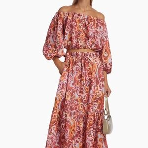 A.L.C. Matching LINEN printed two piece  NWT